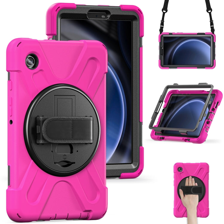 Custodia per tablet in TPU + impugnatura rotante con impugnatura rotante, For Samsung Galaxy Tab A9+