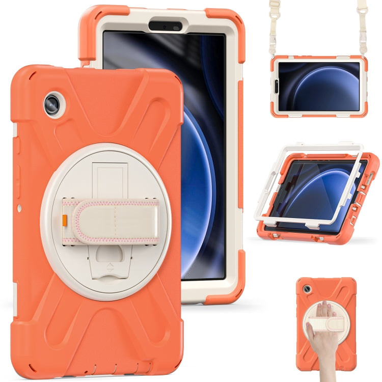 Custodia per tablet in TPU + impugnatura rotante con impugnatura rotante, For Samsung Galaxy Tab A9+