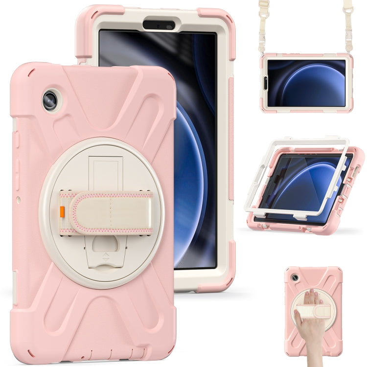 Custodia per tablet in TPU + impugnatura rotante con impugnatura rotante, For Samsung Galaxy Tab A9+