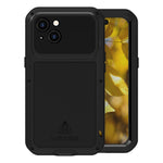 Custodia per telefono antipolvere impermeabile antiurto in metallo LOVE MEI, For iPhone 15 Plus, For iPhone 15