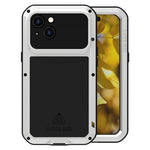Custodia per telefono antipolvere impermeabile antiurto in metallo LOVE MEI, For iPhone 15 Plus, For iPhone 15