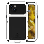 Custodia per telefono antipolvere impermeabile antiurto in metallo LOVE MEI, For iPhone 15 Plus, For iPhone 15