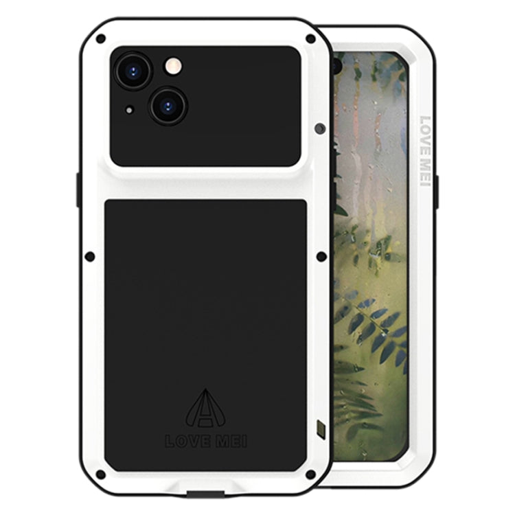 Custodia per telefono antipolvere impermeabile antiurto in metallo LOVE MEI, For iPhone 15 Plus, For iPhone 15