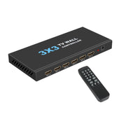 NK-330 3x3 4K 9 schermo HDMI DVI TV Video Wall Controller Splitter Multi schermo video Giuntatrice per processore, US Plug, AU Plug, EU Plug, UK Plug