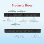 NK-330 3x3 4K 9 schermo HDMI DVI TV Video Wall Controller Splitter Multi schermo video Giuntatrice per processore, US Plug, AU Plug, EU Plug, UK Plug