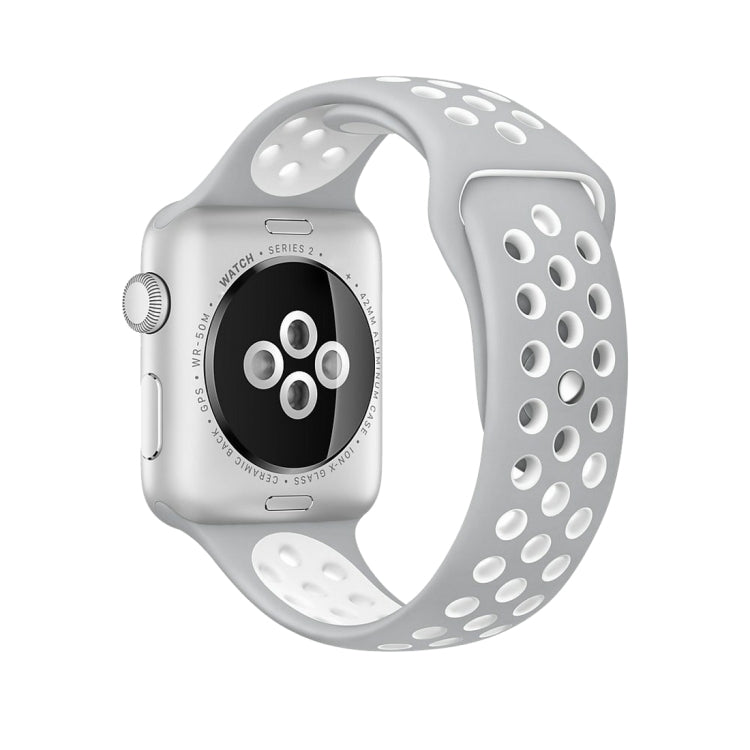 Cinturino sportivo in silicone Edizione standard, For Apple Watch Series 8&7 41mm / SE 2&6&SE&5&4 40mm / 3&2&1 38mm