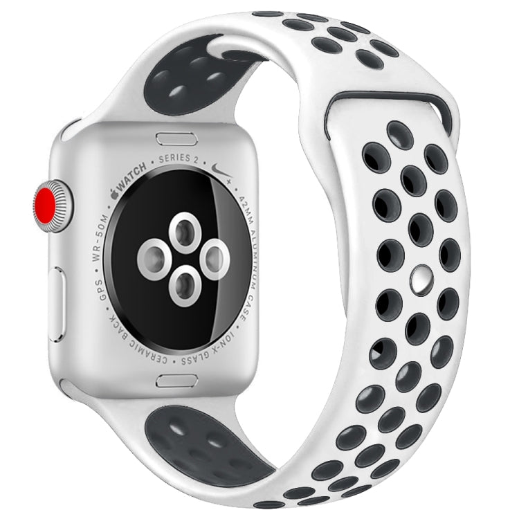 Cinturino sportivo in silicone Edizione standard, For Apple Watch Series 8&7 41mm / SE 2&6&SE&5&4 40mm / 3&2&1 38mm