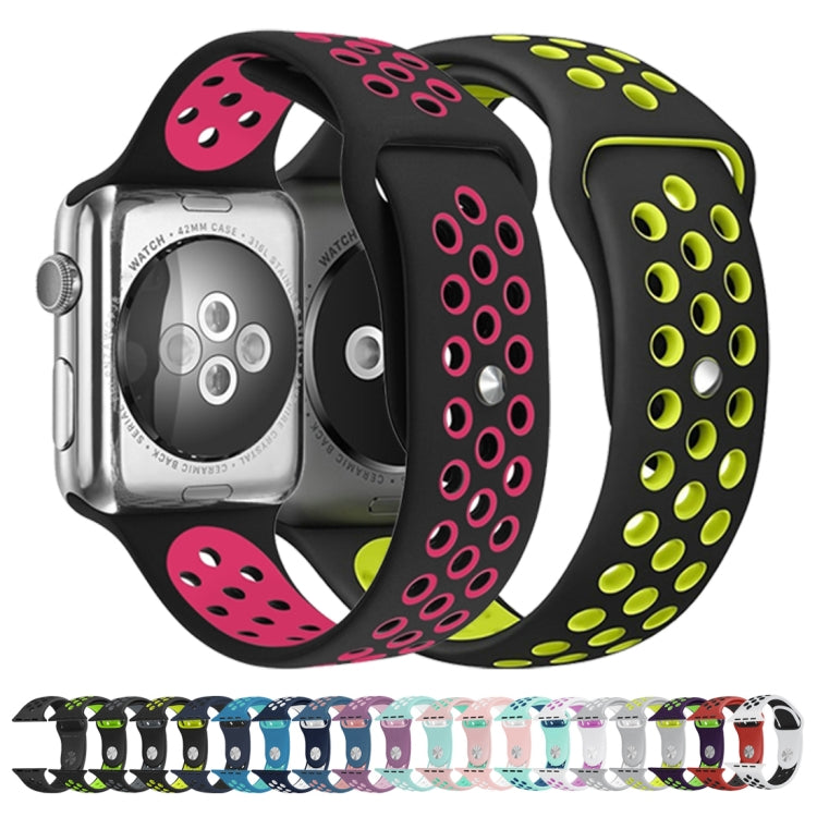 Cinturino sportivo in silicone Edizione standard, For Apple Watch Series 8&7 41mm / SE 2&6&SE&5&4 40mm / 3&2&1 38mm