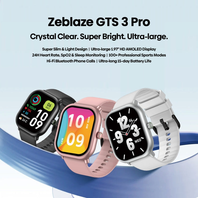 Zeblaze GTS 3 Pro IP68 Smartwatch fitness HD da 1,97 pollici