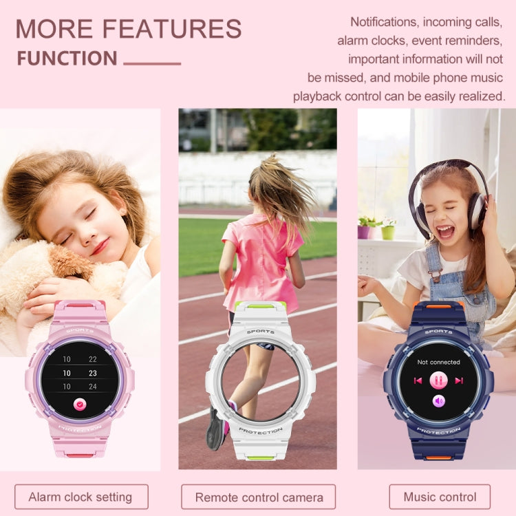 Smartwatch per bambini IP68 con schermo rotondo da 1,2 pollici HT19, supporta il monitoraggio del sonno