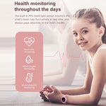 Smartwatch per bambini IP68 con schermo rotondo da 1,2 pollici HT19, supporta il monitoraggio del sonno