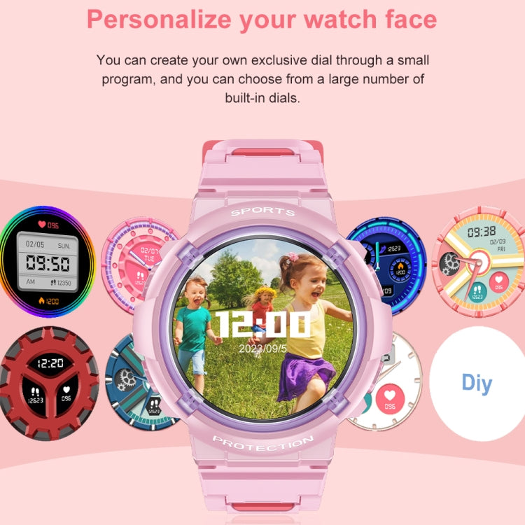 Smartwatch per bambini IP68 con schermo rotondo da 1,2 pollici HT19, supporta il monitoraggio del sonno