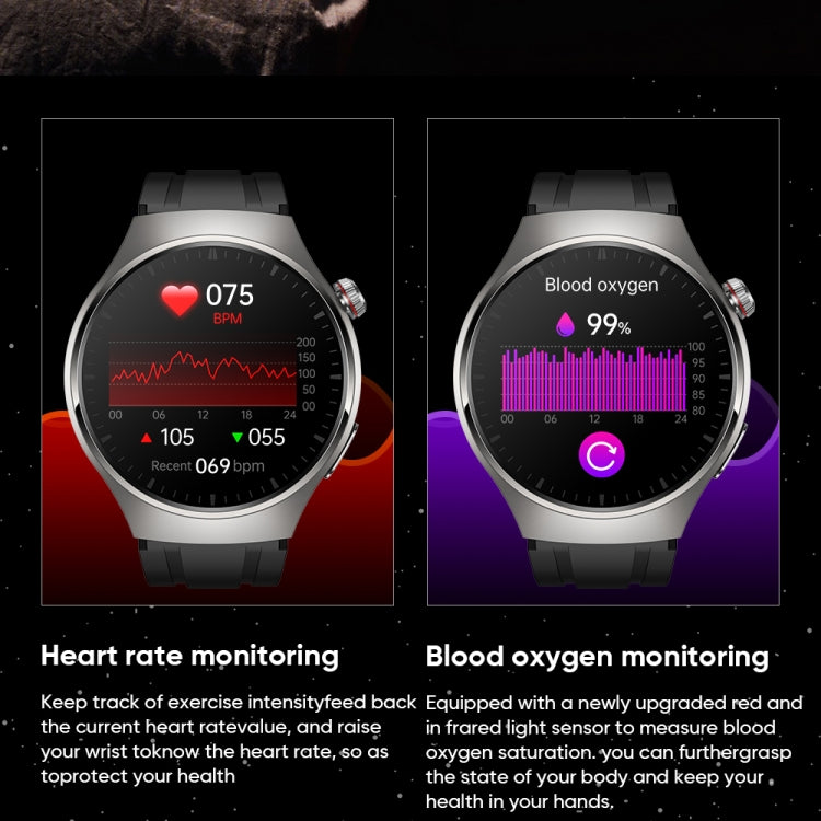 Orologio intelligente MT200 AMOLED IP67 da 1,43 pollici, supporto ECG/temperatura corporea/monitoraggio della glicemia