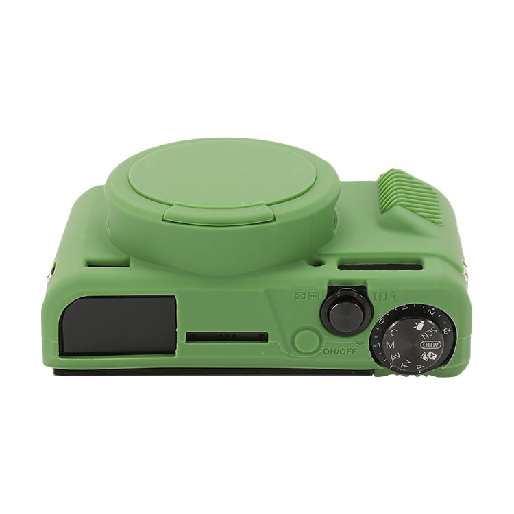 Custodia protettiva in morbido silicone con copriobiettivo, For Canon PowerShot G7 X Mark II / G7X2