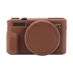 Custodia protettiva in morbido silicone con copriobiettivo, For Canon PowerShot G7 X Mark II / G7X2