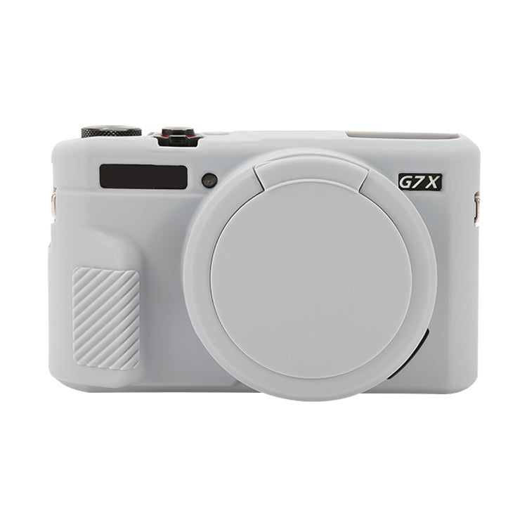 Custodia protettiva in morbido silicone con copriobiettivo, For Canon PowerShot G7 X Mark II / G7X2