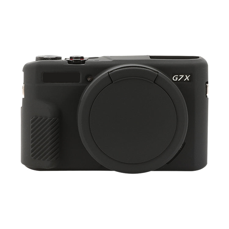 Custodia protettiva in morbido silicone con copriobiettivo, For Canon PowerShot G7 X Mark II / G7X2