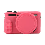 Custodia protettiva in morbido silicone con copriobiettivo, For Canon PowerShot G7 X Mark II / G7X2