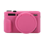 Custodia protettiva in morbido silicone con copriobiettivo, For Canon PowerShot G7 X Mark II / G7X2