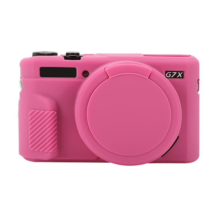 Custodia protettiva in morbido silicone con copriobiettivo, For Canon PowerShot G7 X Mark II / G7X2