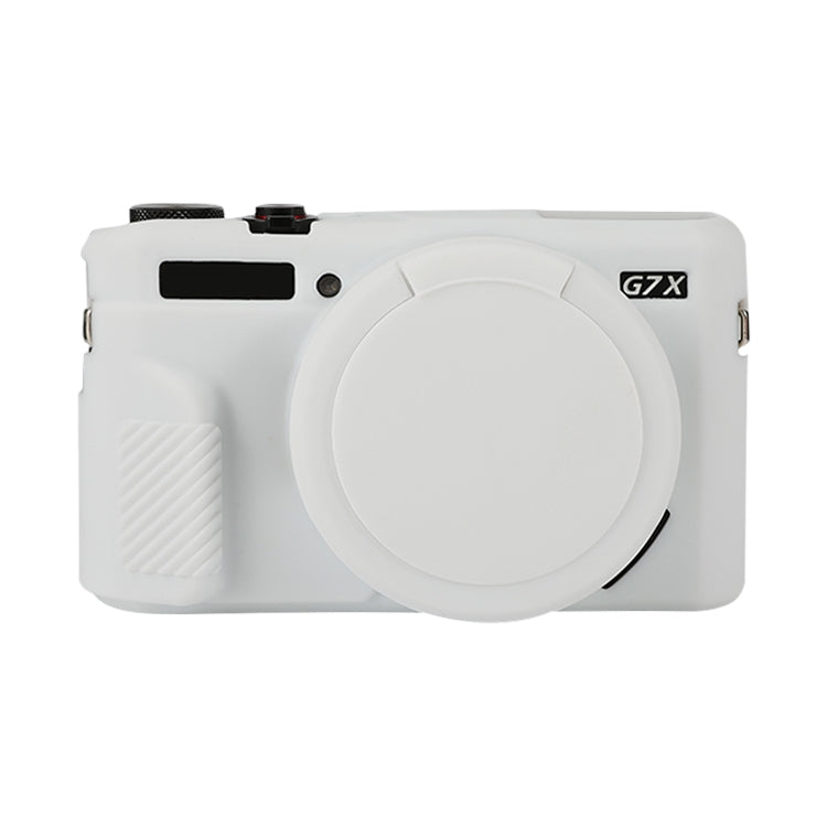 Custodia protettiva in morbido silicone con copriobiettivo, For Canon PowerShot G7 X Mark II / G7X2