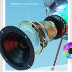 AWEI GM-9 Cat Ear Cuffie da gioco cablate con luce colorata e microfono, GM-9