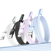 USAMS US-SJ651 Cavo dati a gomito per ricarica rapida da USB a USB-C/Type-C in lega di alluminio, lunghezza: 1,2 m, US-SJ651