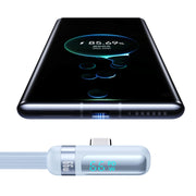 USAMS US-SJ651 Cavo dati a gomito per ricarica rapida da USB a USB-C/Type-C in lega di alluminio, lunghezza: 1,2 m, US-SJ651