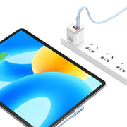 USAMS US-SJ653 PD 100 W USB-C/Type-C a USB-C/Type-C Display digitale in lega di alluminio Cavo dati a gomito per ricarica rapida, Lunghezza: 1,2 m, US-SJ653