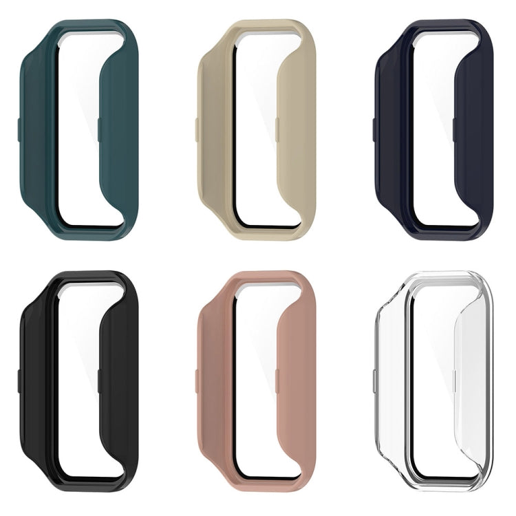 Custodia protettiva per orologio integrata in PC + pellicola temperata, For Xiaomi Smart Band 8 Active / Redmi Band 2