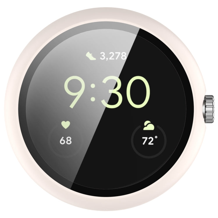 Custodia protettiva per orologio integrata in PC + pellicola temperata, For Google Pixel Watch 2