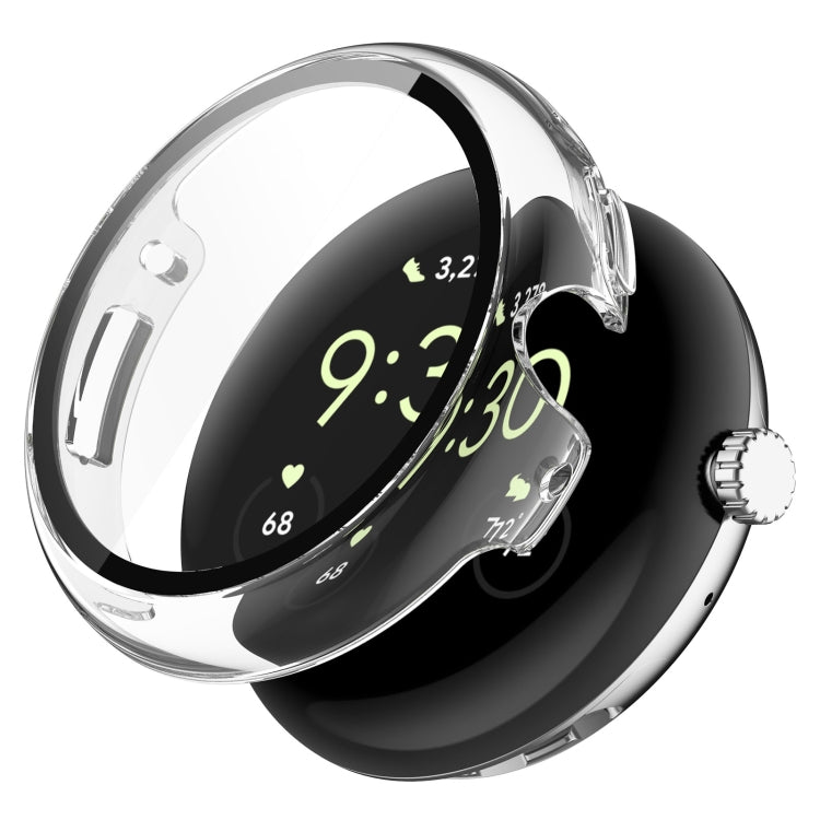 Custodia protettiva per orologio integrata in PC + pellicola temperata, For Google Pixel Watch 2