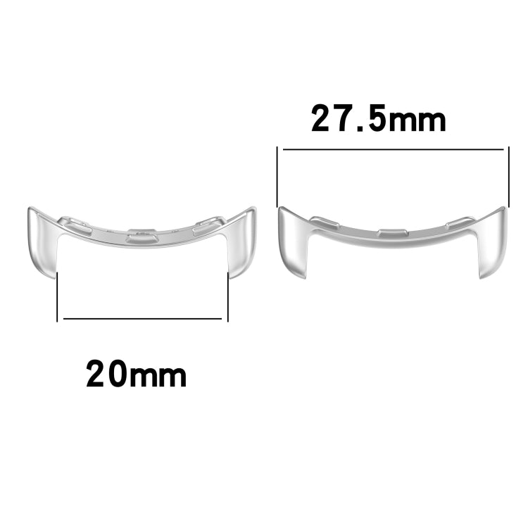 1 Pair Stainless Steel Metal Band Connectors, For Google Pixel Watch 2