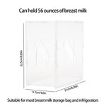 Contenitori in acrilico per borse per la conservazione del latte materno