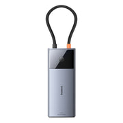 Docking station Baseus Metal Gleam Serie II 6 in 1 da tipo C a 1xHDMI+2xTipo-C+2xUSB+1xRJ45 HUB, BS-OH099