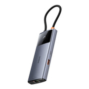 Docking station Baseus Metal Gleam Serie II 6 in 1 da tipo C a 1xHDMI+2xTipo-C+2xUSB+1xRJ45 HUB, BS-OH099