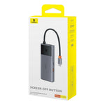 Docking station Baseus Metal Gleam Serie II 6 in 1 da tipo C a 1xHDMI+2xTipo-C+2xUSB+1xRJ45 HUB, BS-OH099