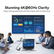 Docking station Baseus Metal Gleam Serie II 6 in 1 da tipo C a 1xHDMI+2xTipo-C+2xUSB+1xRJ45 HUB, BS-OH099