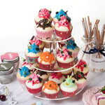 YX062 Alzata per cupcake circolare in acrilico a 3 livelli, YX062