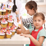 YX062 Alzata per cupcake circolare in acrilico a 3 livelli, YX062