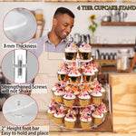 YX064 Alzata per cupcake circolare in acrilico a 4 livelli, YX064
