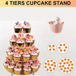 YX064 Alzata per cupcake circolare in acrilico a 4 livelli, YX064