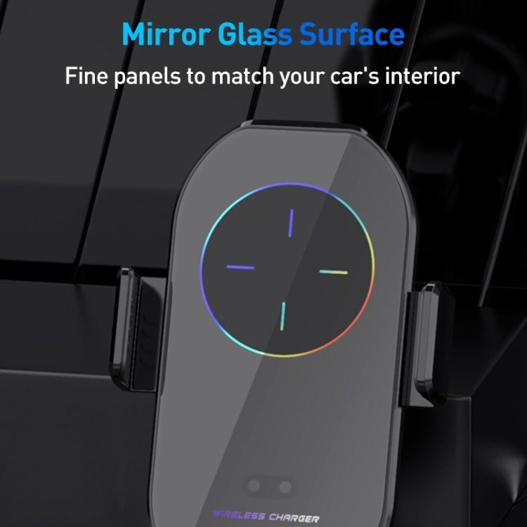 Supporto da auto per auto con presa d'aria a ricarica rapida wireless a induzione a infrarossi A7s