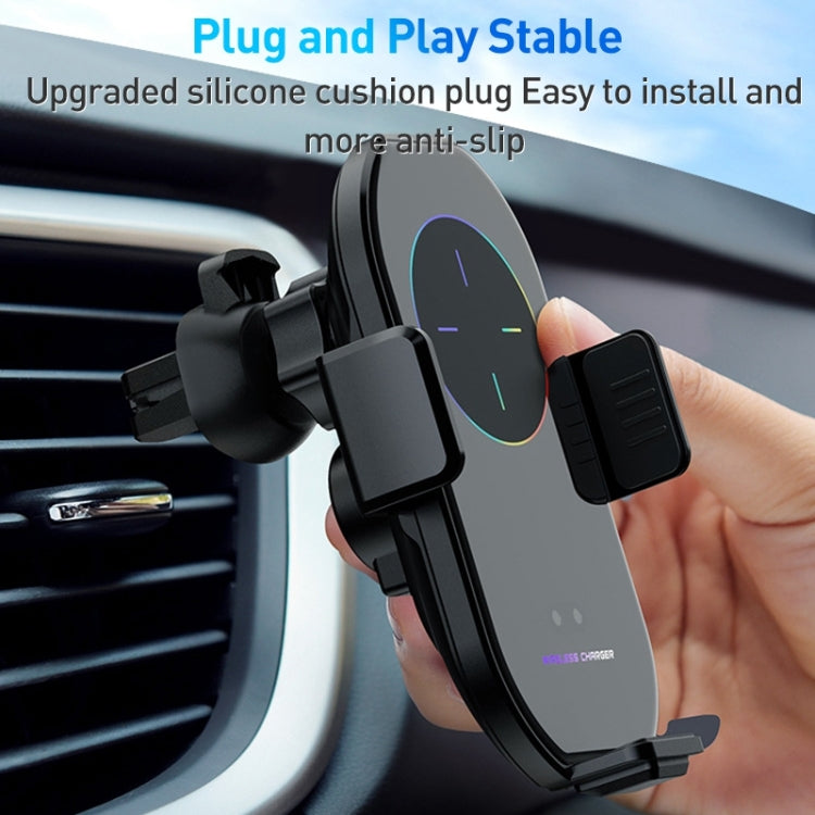 Supporto da auto per auto con presa d'aria a ricarica rapida wireless a induzione a infrarossi A7s