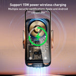 Supporto per auto con presa d'aria per ricarica rapida wireless con allineamento automatico C05