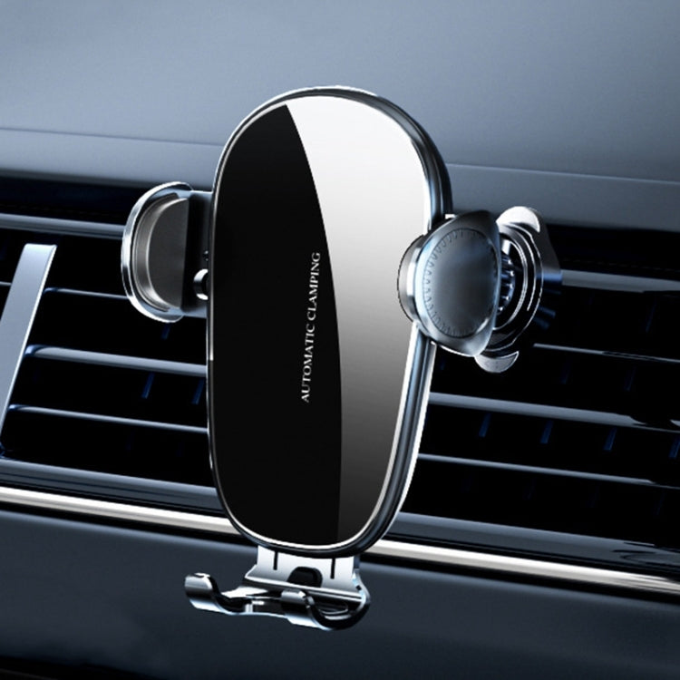 Supporto da auto per auto con presa d'aria a ricarica rapida wireless con bloccaggio meccanico D6, Standard, Strong Suction Cup Version