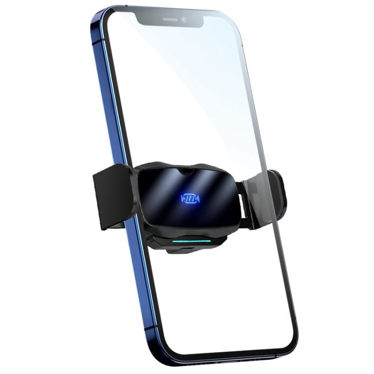 Supporto da auto per auto con presa d'aria a ricarica rapida wireless a induzione a infrarossi D7