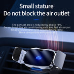 Supporto da auto per auto con presa d'aria a ricarica rapida wireless a induzione a infrarossi D7
