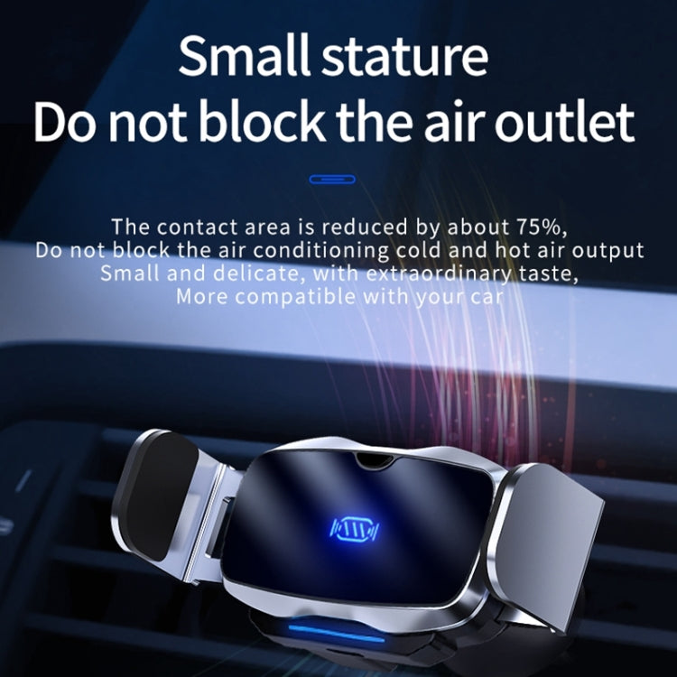 Supporto da auto per auto con presa d'aria a ricarica rapida wireless a induzione a infrarossi D7