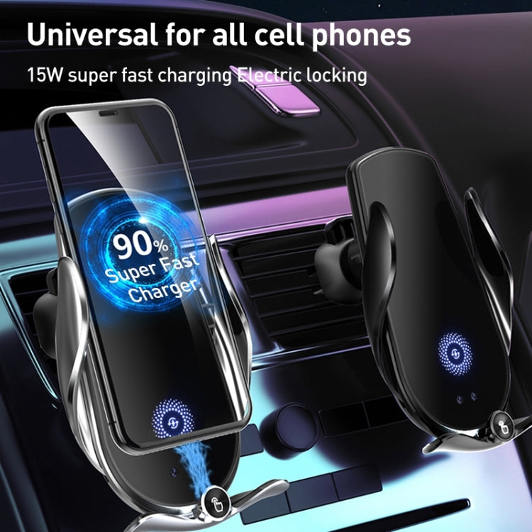 Supporto da auto per auto con presa d'aria a ricarica rapida wireless a induzione a infrarossi M2